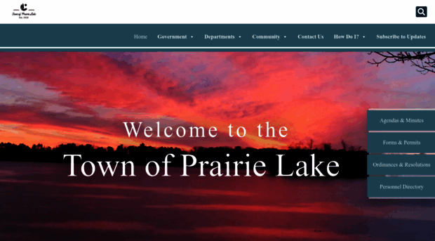 townofprairielake.com