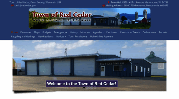 townofredcedar.com