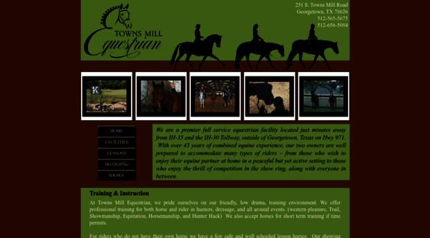 townsmillequestrian.com