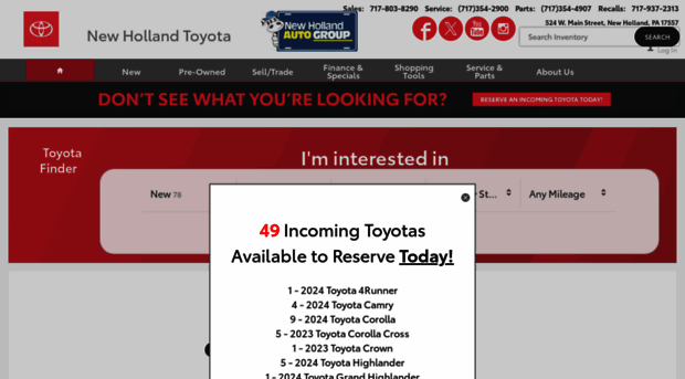 toyotanewholland.com