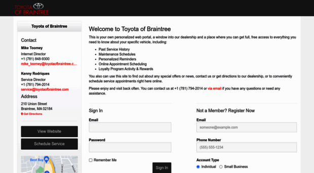 toyotaofbraintree.myvehiclesite.com