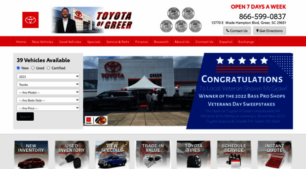 toyotaofgreer.com