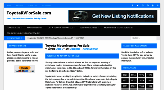 toyotarvforsale.com