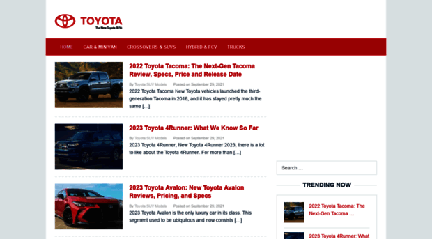 toyotasuvmodels.com