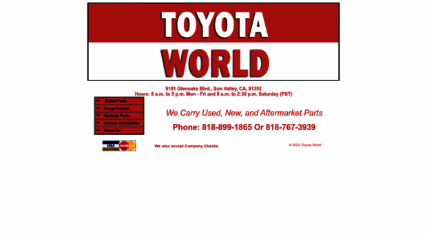 toyotaworldautowrecking.com