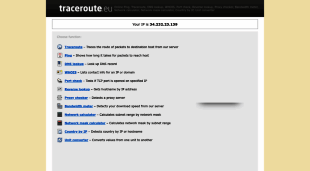 traceroute.eu