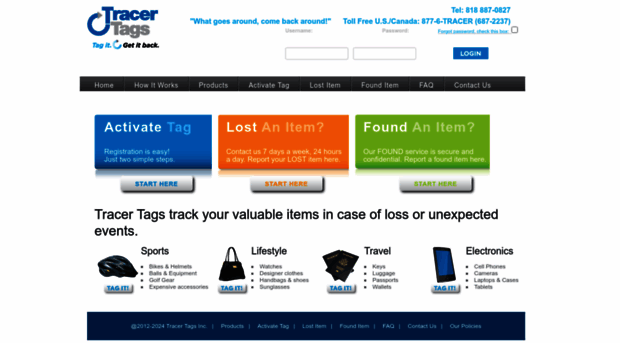 tracertags.com