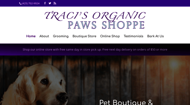 tracisorganicpawsshoppe.com