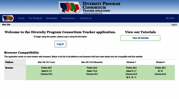 tracker.diversityprogramconsortium.org