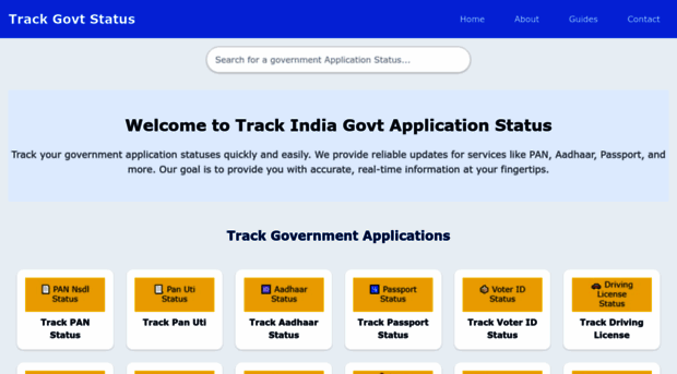 trackgovtstatus.online
