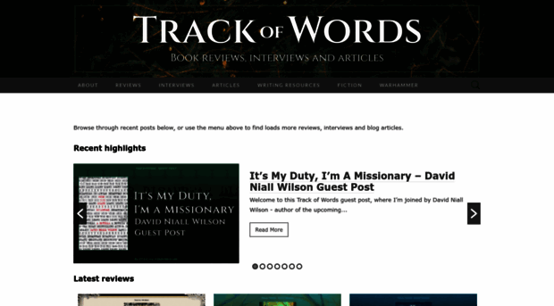 trackofwords.com