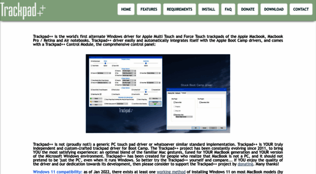 mac bootcamp trackpad driver