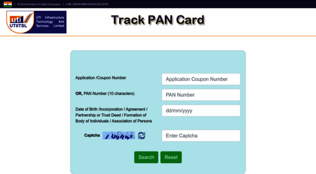 trackpan.utiitsl.com