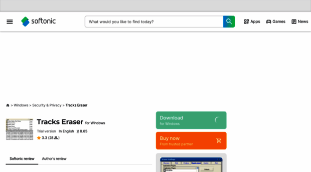 tracks-eraser.en.softonic.com
