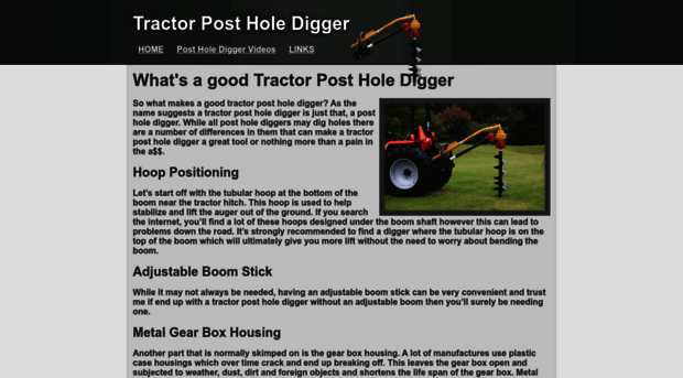 tractorpostholedigger.com