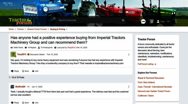 tractorsforumes.com