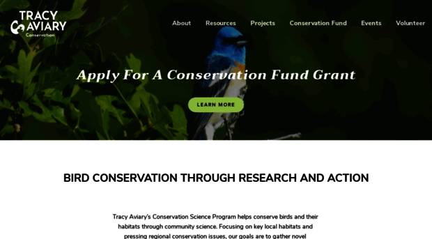 tracyaviaryconservation.org