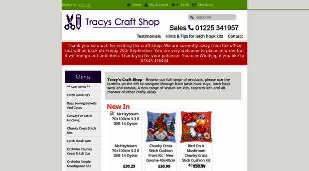 tracyscraftshop.co.uk