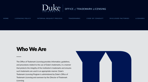 trademarklicensing.duke.edu