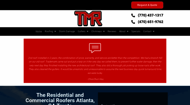 trademarkroofing.com