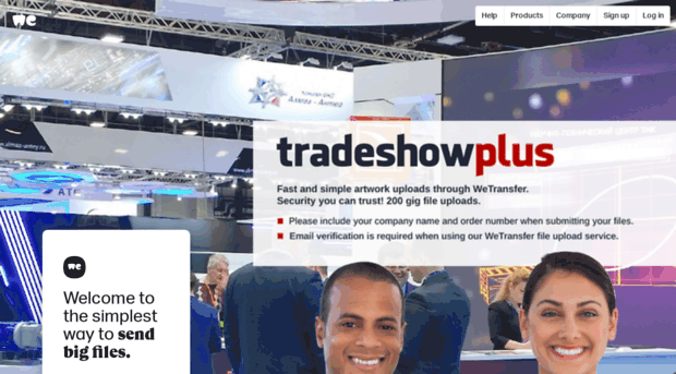 tradeshowplus.wetransfer.com