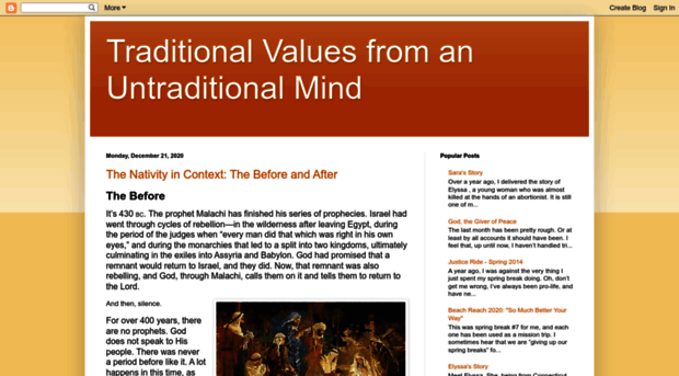 traditionalvaluesuntraditionalmind.com