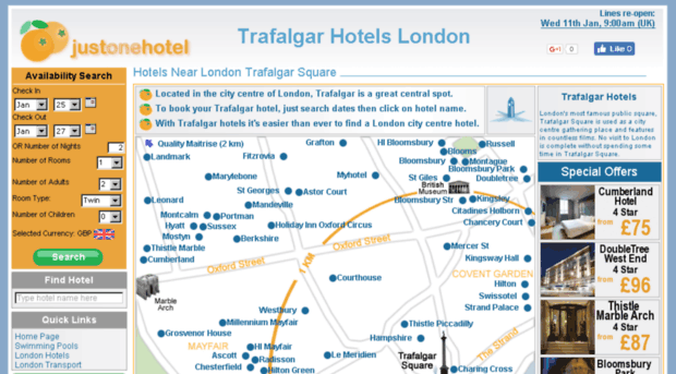 trafalgarhotels.com