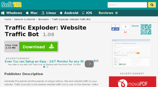 traffic-exploder-website-traffic-bot.soft112.com