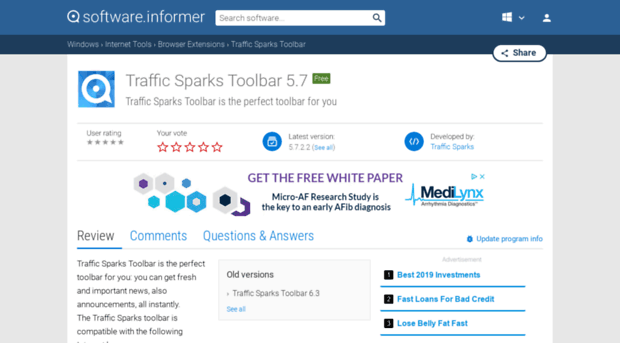 traffic-sparks-toolbar.software.informer.com