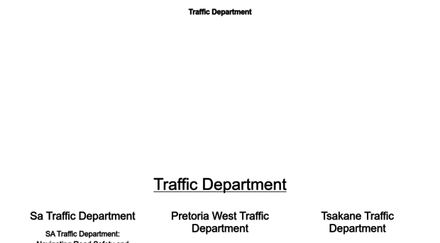 trafficdepartment.co.za