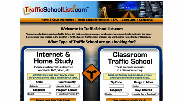 trafficschoollist.com