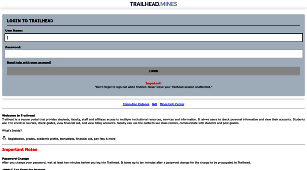 trailhead.mines.edu