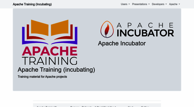 training.apache.org