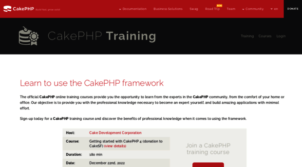 training.cakephp.org