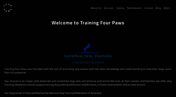 trainingfourpaws.com