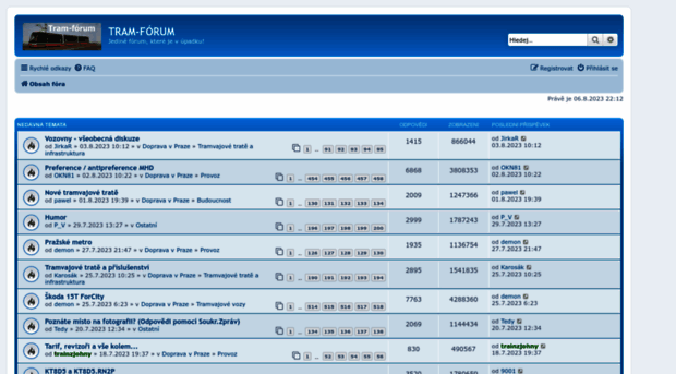 tram-forum.prazsketramvaje.cz