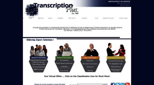 transcriptionplus.net