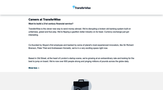 transferwise.workable.com