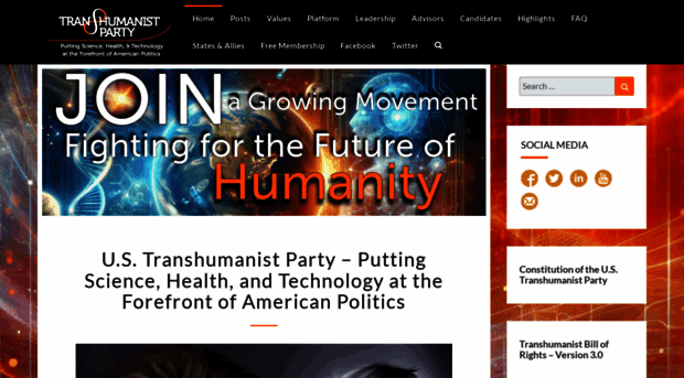 transhumanist-party.org