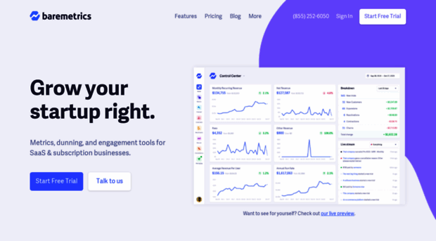 transistor.baremetrics.com