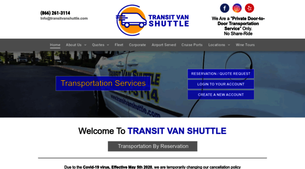 transitvanshuttle.com