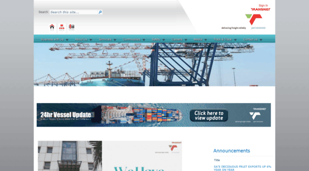 transnetportterminals.net