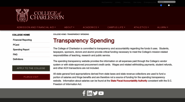 transparency.cofc.edu