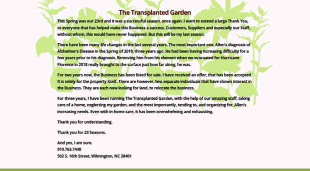 transplantedgarden.com