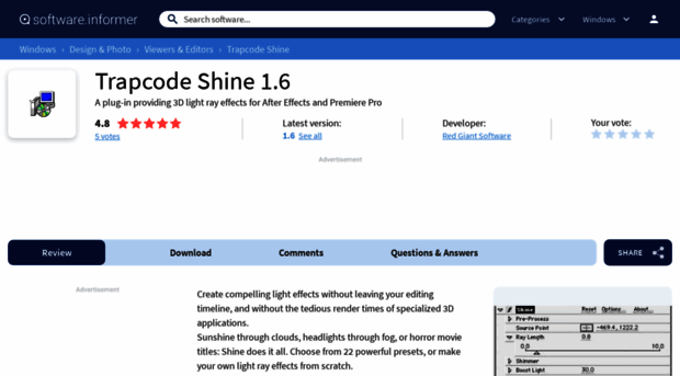 trapcode-shine.software.informer.com