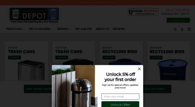 trashcansdepot.com