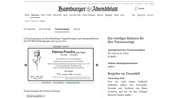 trauer.abendblatt.de