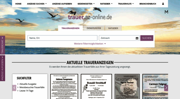 trauer.az-online.de