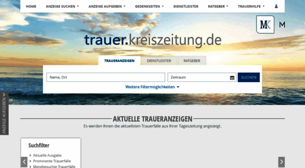 trauer.kreiszeitung.de