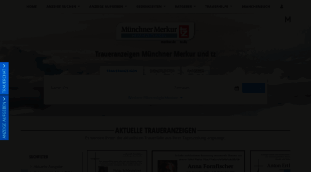 trauer.merkur-online.de